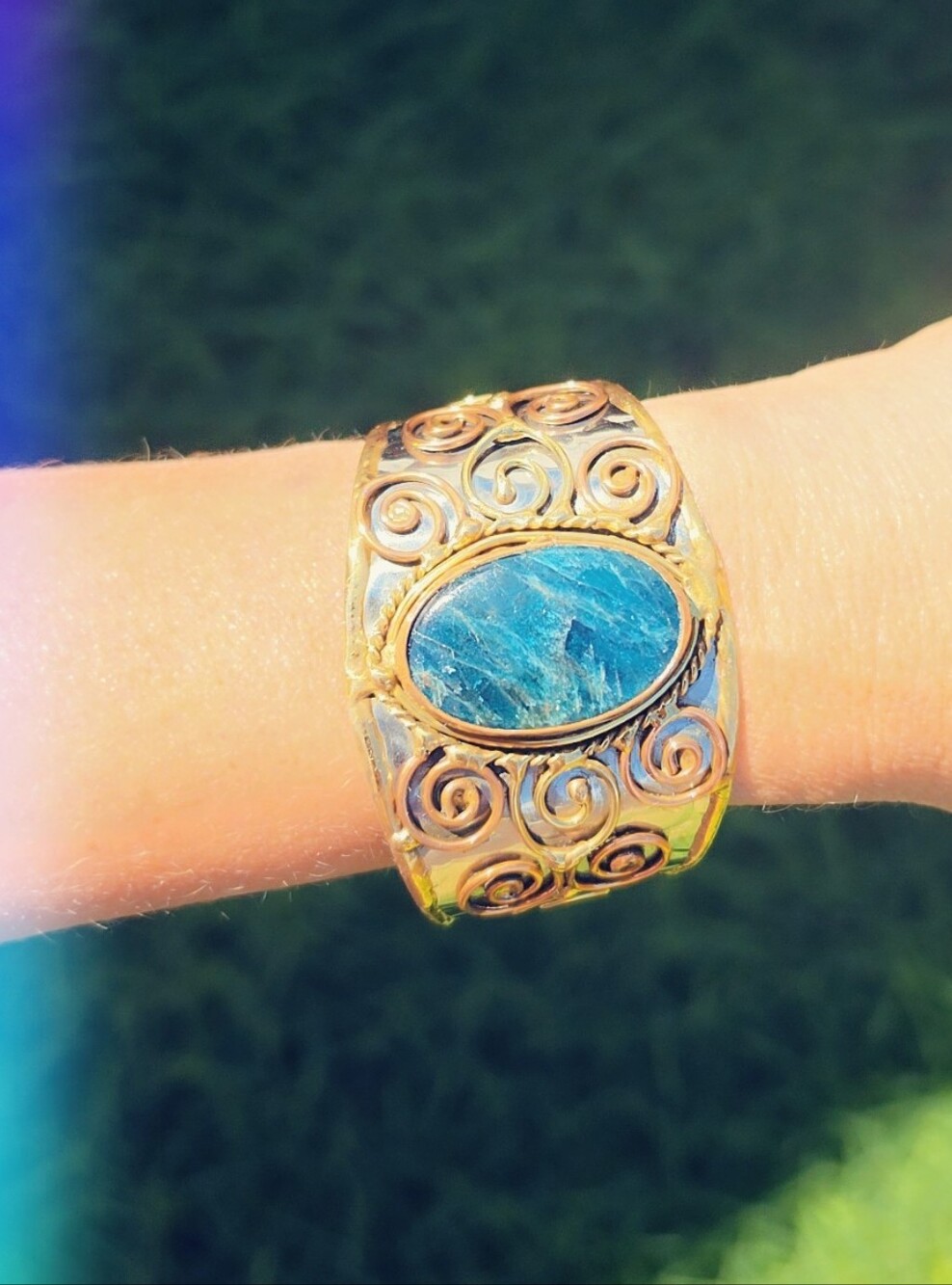 Blue Apetite Adjustable Statement Bracelet